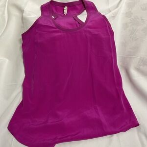 Joie 100% Silk Pink Sleeveless Cut Out Tank Top. Size Small